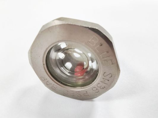 Vidro de visão hermético sob pressão com flange de ligação vidro para vedação de metal 1215 aço