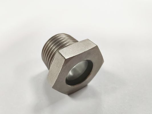 Vidro de visão hermético com vedação de vidro de construção de aço com ligação roscada/flanqueada 6MPa-10MPa Pressão