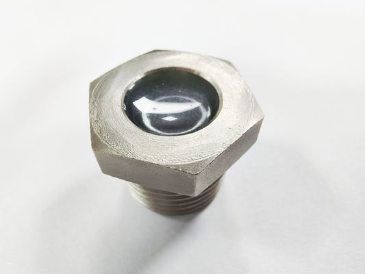 Vidro de visão hermético com vedação de vidro de construção de aço com ligação roscada/flanqueada 6MPa-10MPa Pressão