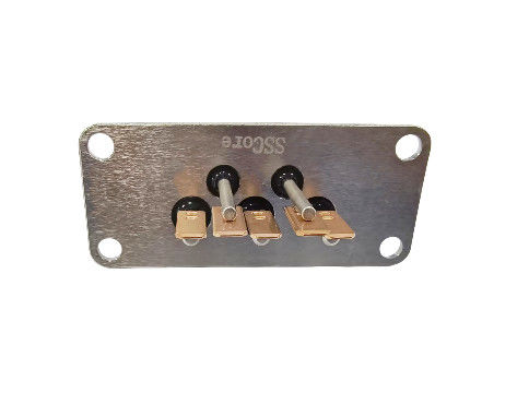 10 PINS Core Copper-plated-Tin Hermetic Seal Terminal com pads de soldagem dupla fabricados por sinterização vidro-cerâmica-metal