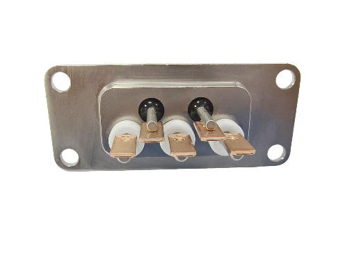 10 PINS Core Copper-plated-Tin Hermetic Seal Terminal com pads de soldagem dupla fabricados por sinterização vidro-cerâmica-metal