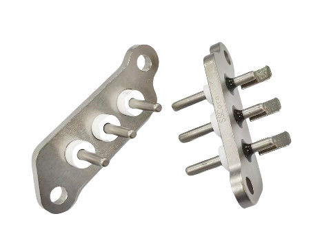 Terminal selado de soldagem curta revestido com níquel com comprimento de agulha de 30,6 mm e resistência de isolamento de 1000 MΩ