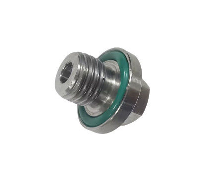 Plug de drenagem magnética de aço inoxidável com cabeça hexadecimal M12 para indústria automóvel