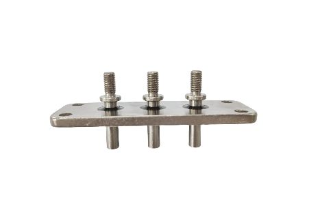 6.2mm X 42.5mm X 42.5mm Placa terminal de ligação Voltagem nominal 600V Propriedade isolante de 2000MΩ para aplicações