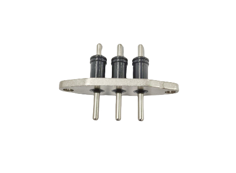 Conector Hermético para Veículo Elétrico com Corrente Máxima de Trabalho de 30A, com Materiais SUH446 e Pino de Cobre