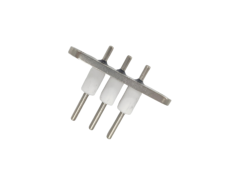 Terminal hermético seguro e durável, resistência à vibração de 20G, resistência de isolamento mínima de 5000MΩ e material do pino em aço inoxidável SUH446