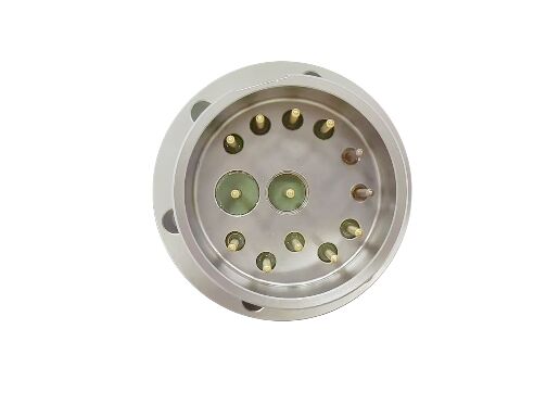 Sementes metálicas de vidro prateado com material de alfinete 4J50 liga ideal para vedação de componentes elétricos e mecânicos duráveis