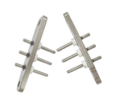 Conector hermético para veículo elétrico estilo terminal equipado com pinos de aço inoxidável SUH446 garantindo condutividade elétrica